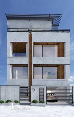 پروژه طراحی نما روف گاردن و محوطه کلاردشت