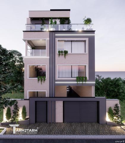 پروژه طراحی نما روف گاردن و محوطه کلاردشت