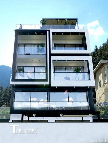 پروژه طراحی نما روف گاردن و محوطه کلاردشت