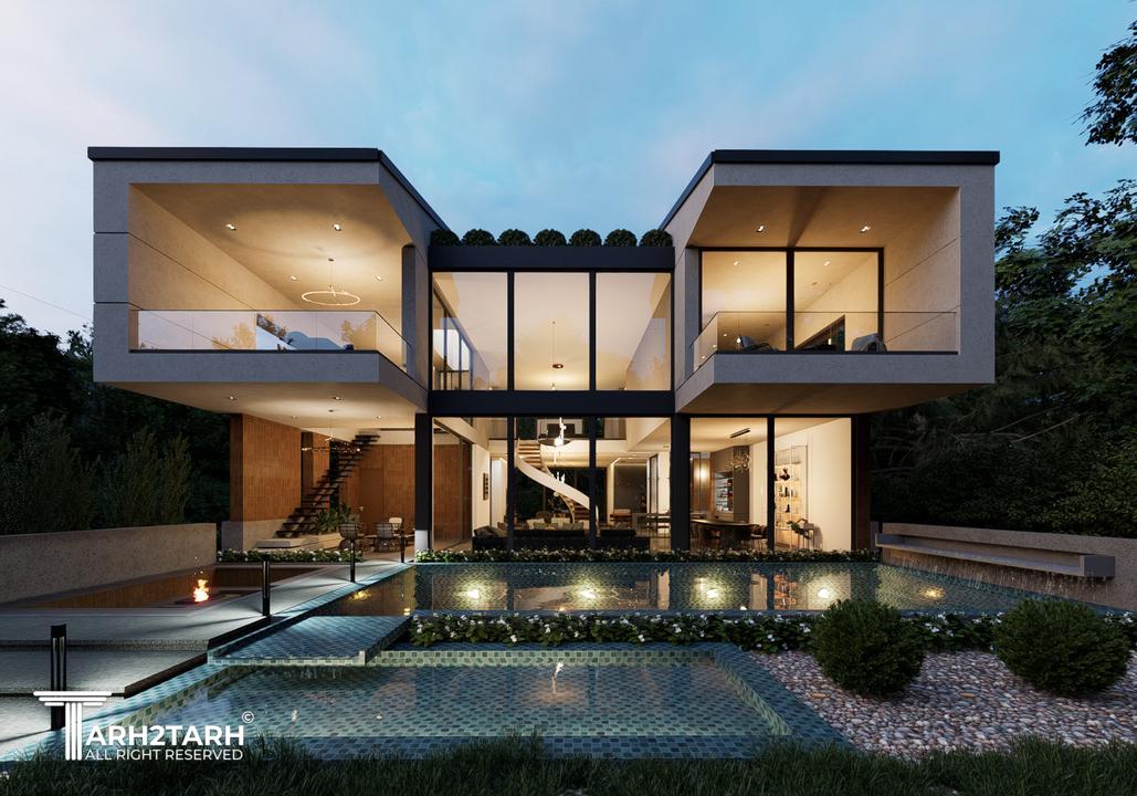 نفر دوم مسابقه طراحی ویلا ترنج