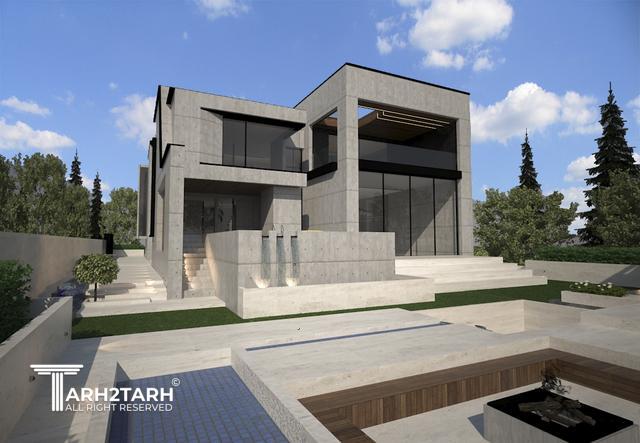 طراحی ویلا ترنج