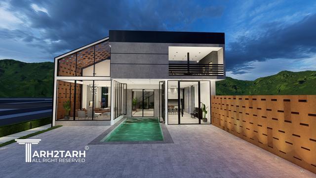 طراحی ویلا ترنج