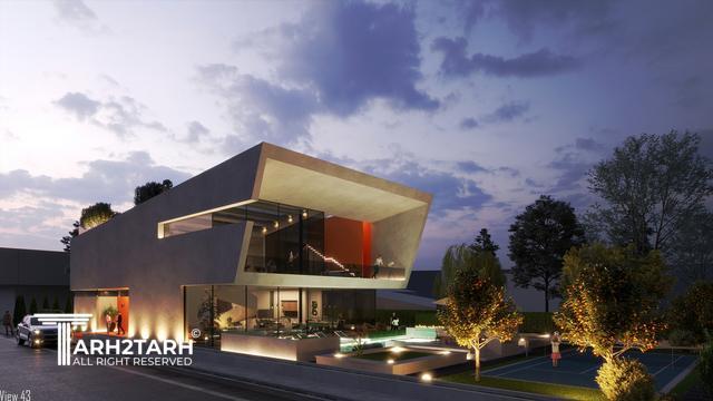 طراحی ویلا ترنج