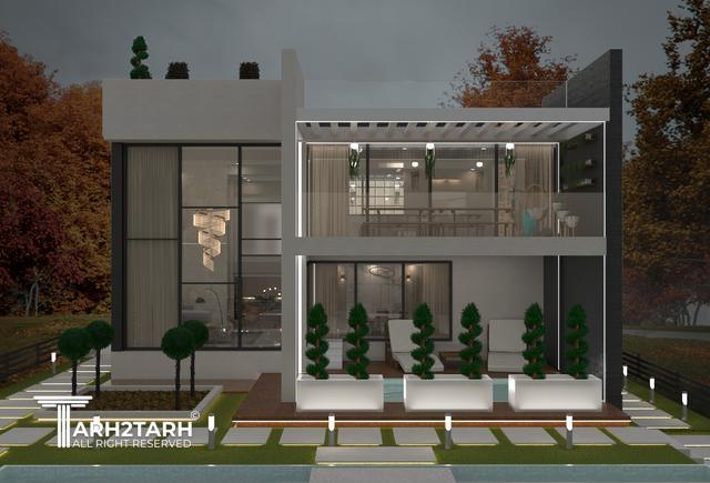 طراحی ویلا ترنج