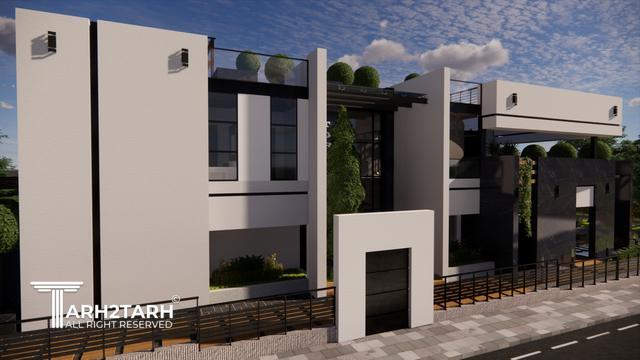 طراحی ویلا ترنج