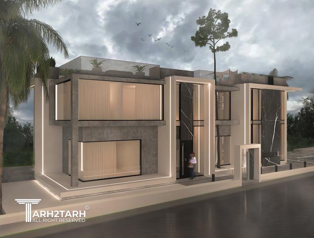 طراحی ویلا ترنج