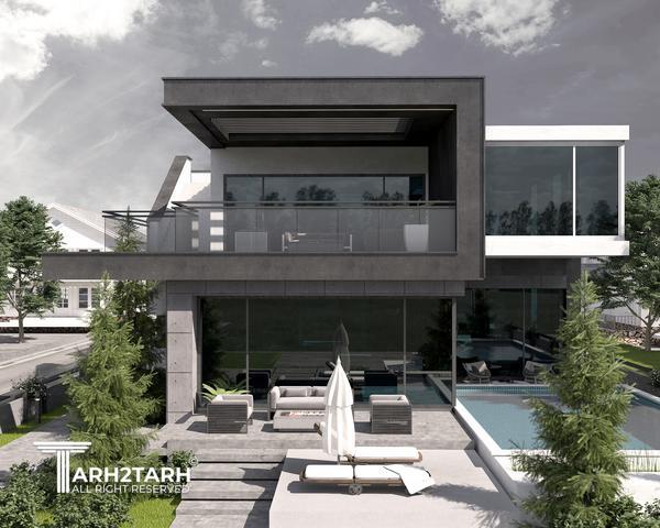 طراحی ویلا ترنج
