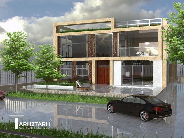 طراحی ویلا ترنج