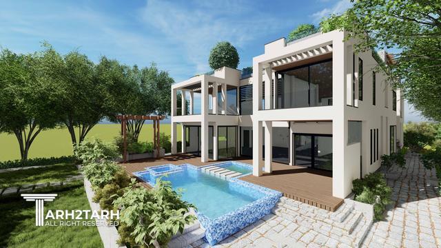 طراحی ویلا ترنج