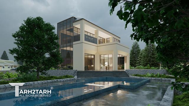 طراحی ویلا ترنج