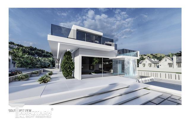 طراحی ویلا ترنج