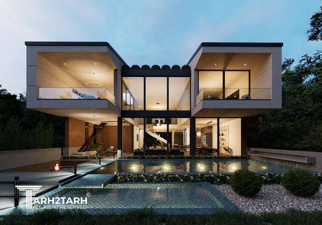 طراحی ویلا ترنج