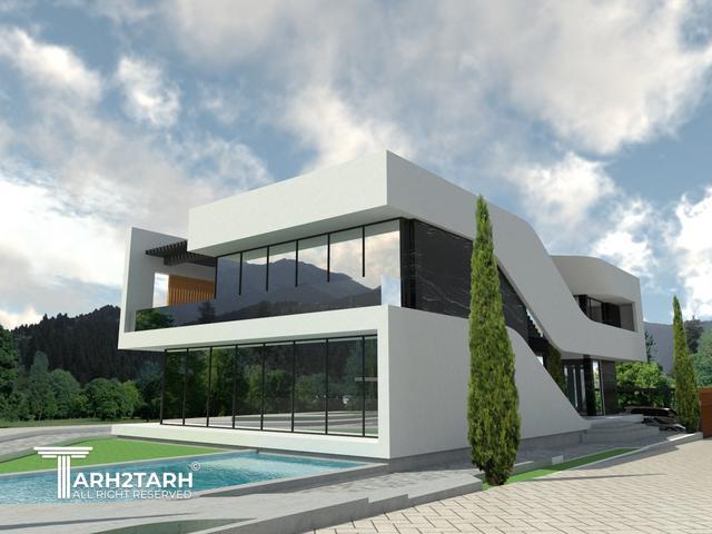 طراحی ویلا ترنج