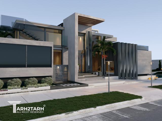 طراحی ویلا ترنج