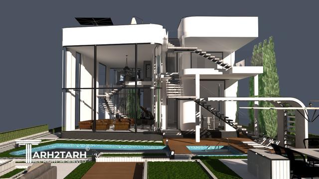 طراحی ویلا ترنج