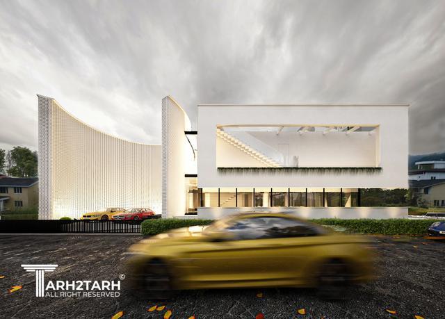 طراحی ویلا ترنج