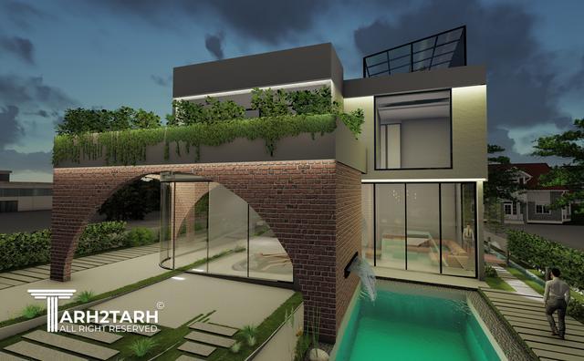 طراحی ویلا ترنج