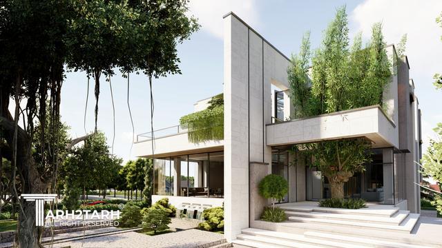 طراحی ویلا ترنج