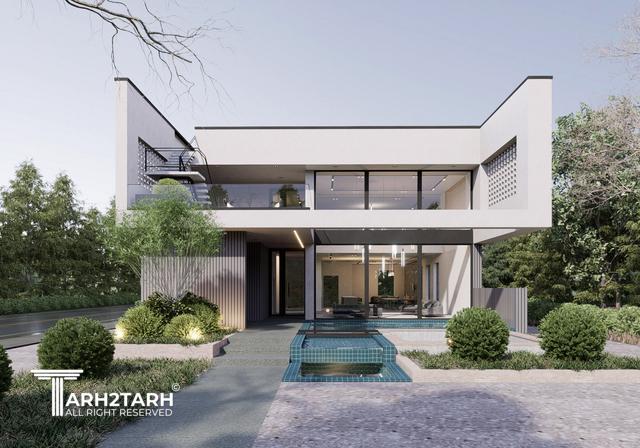 طراحی ویلا ترنج