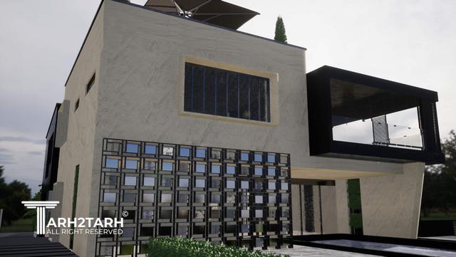 طراحی ویلا ترنج