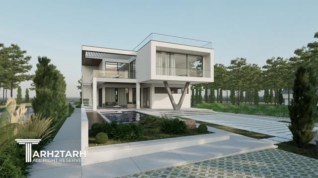 طراحی ویلا ترنج