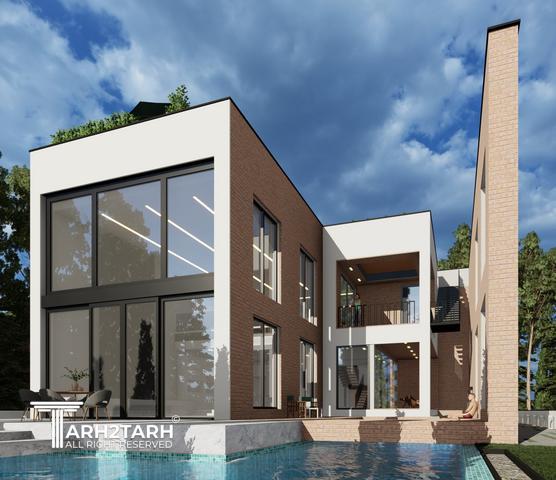 طراحی ویلا ترنج