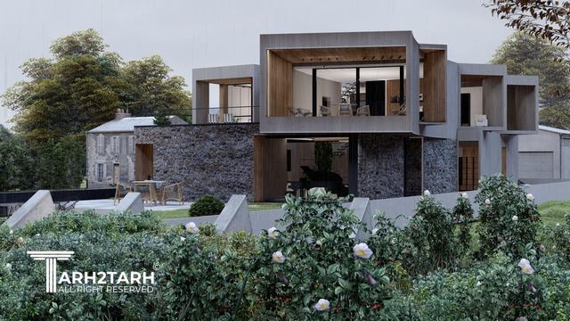 طراحی ویلا ترنج