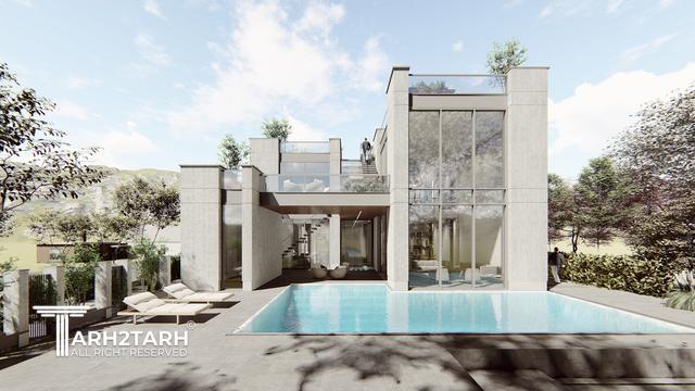 طراحی ویلا ترنج