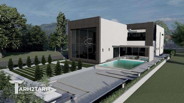 طراحی ویلا ترنج