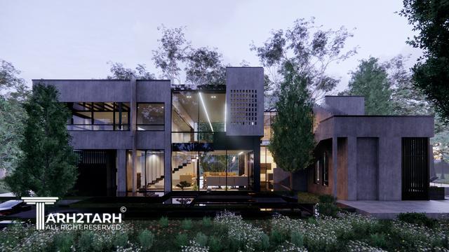 طراحی ویلا ترنج