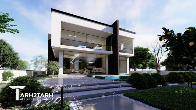 طراحی ویلا ترنج