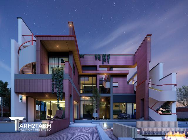 طراحی ویلا ترنج