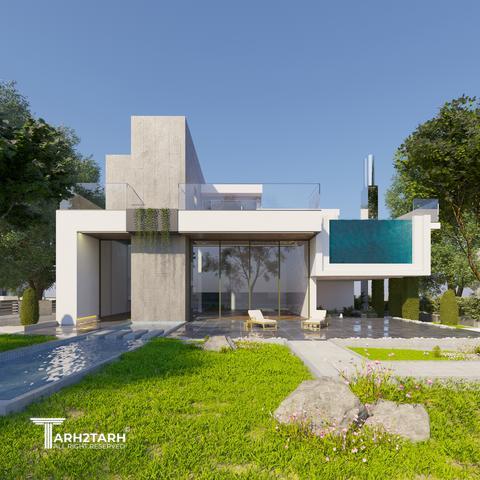 طراحی ویلا ترنج