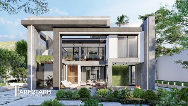 طراحی ویلا ترنج