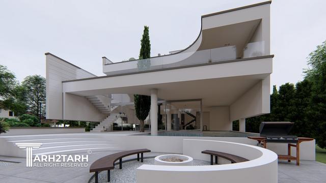 طراحی ویلا ترنج