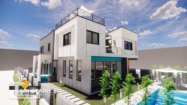 طراحی ویلا ترنج