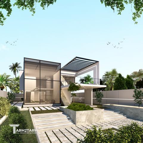 طراحی ویلا ترنج