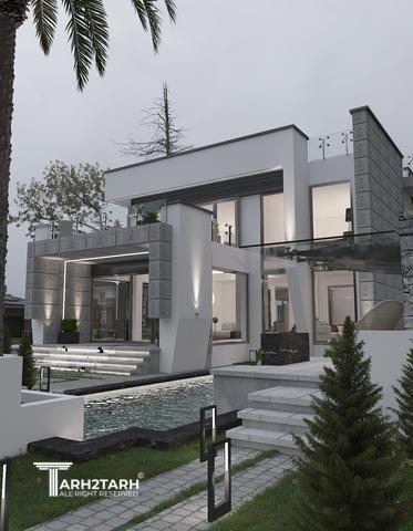 طراحی ویلا ترنج