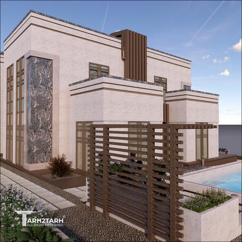 طراحی ویلا ترنج