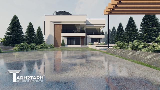 طراحی ویلا ترنج