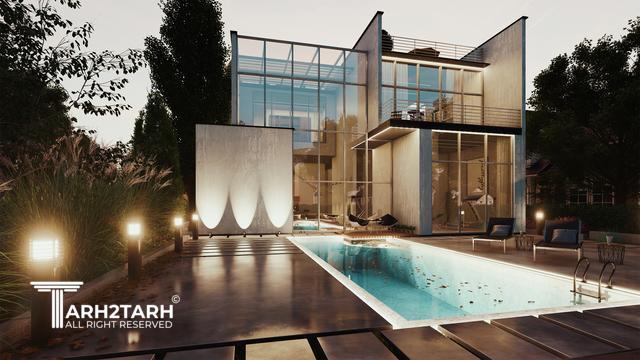 طراحی ویلا ترنج