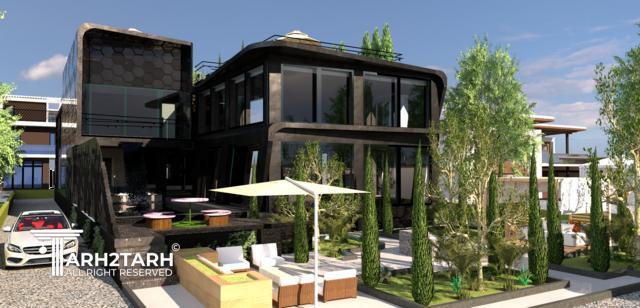 طراحی ویلا ترنج