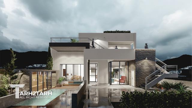 طراحی ویلا ترنج