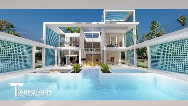 طراحی ویلا ترنج