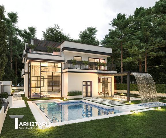 طراحی ویلا ترنج