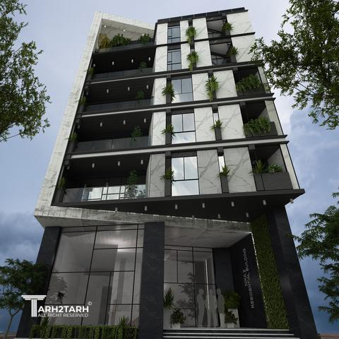 طراحی پلان، نما و لابی نیکا فرمانیه 2(بر خیابان فرمانیه)