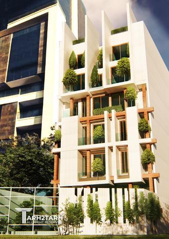 طراحی پلان، نما و لابی نیکا فرمانیه 2(بر خیابان فرمانیه)