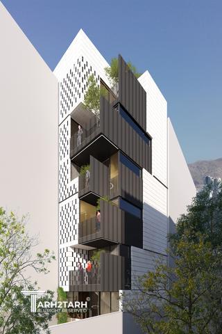 طراحی ساختمان مسکونی متقیان