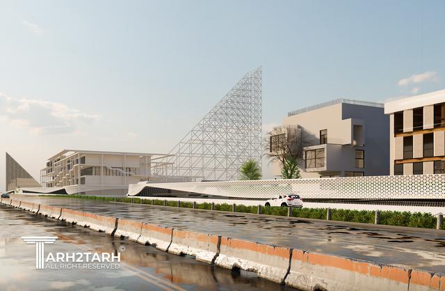 طراحی دیوار شمالی پارک فناوری پردیس