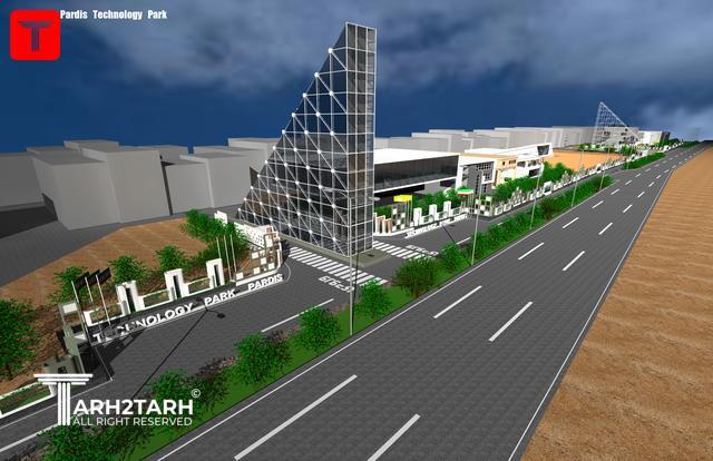 طراحی دیوار شمالی پارک فناوری پردیس